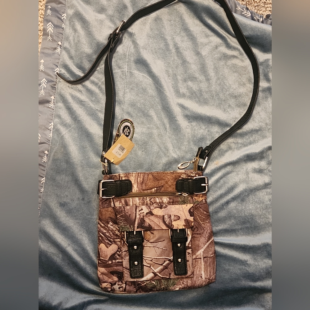Real tree across body purse.